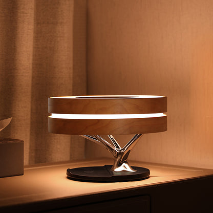 Smart Bluetooth Speaker Bed Lamp with Wireless Charging