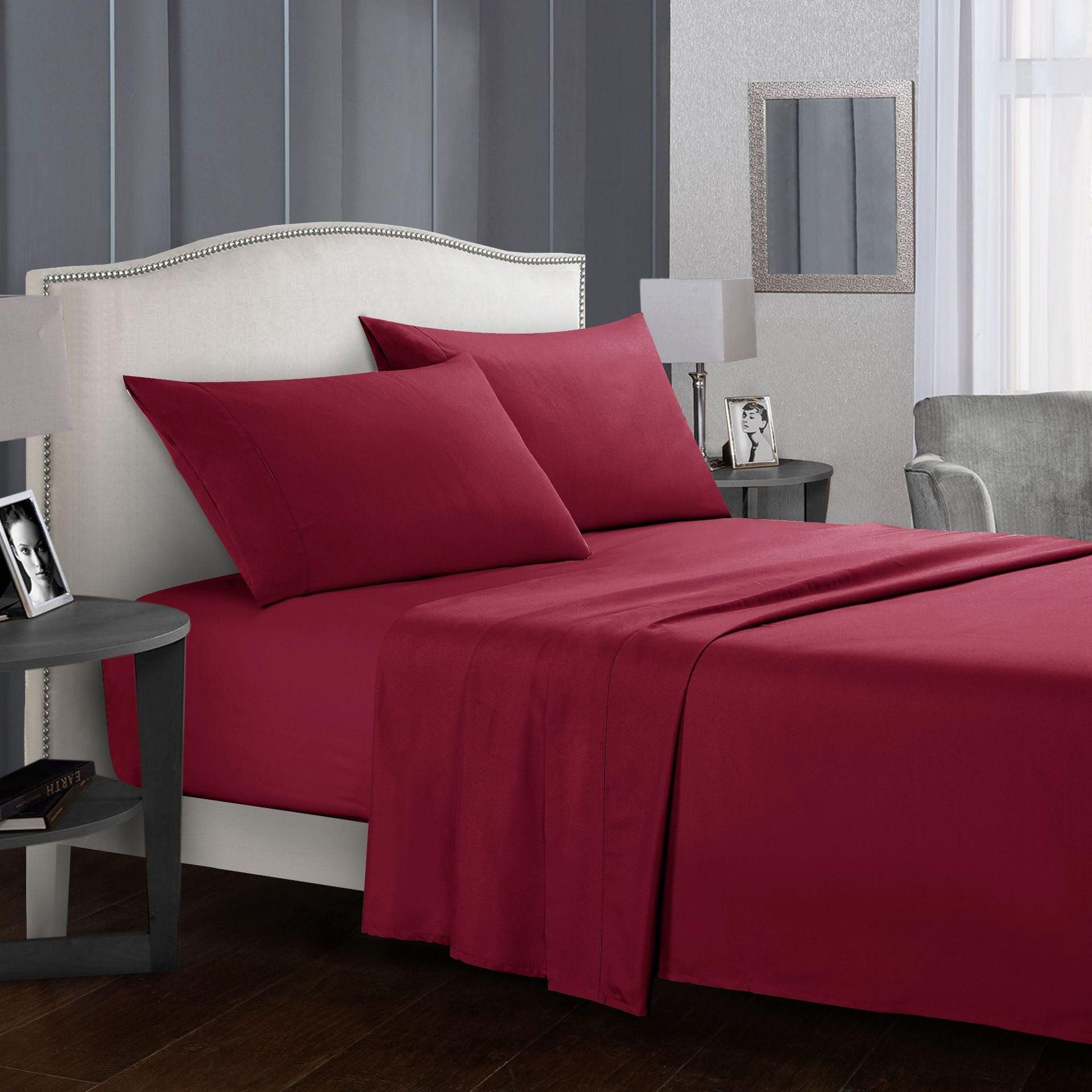 Kozy Cove Soft Microfiber Sheet Set- red