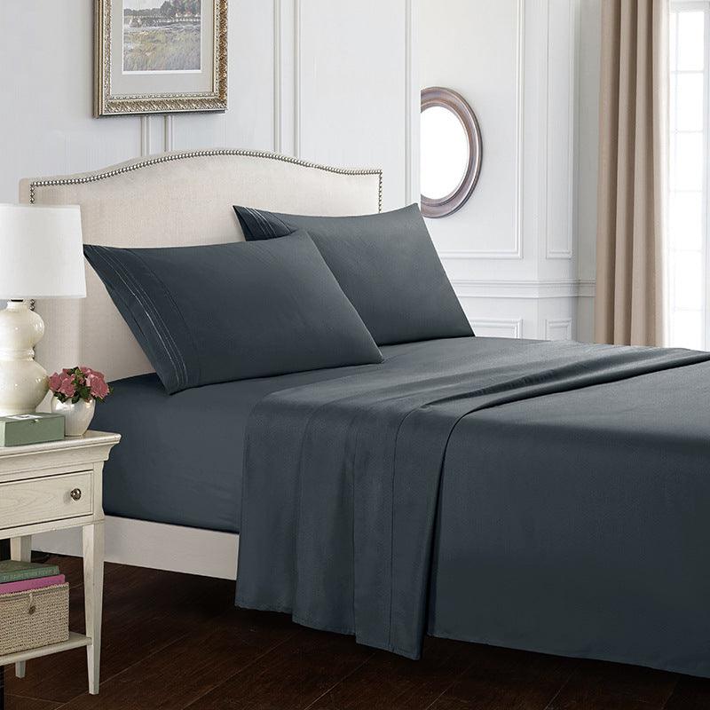 Kozy Cove 4 Piece Sheet Set- grey