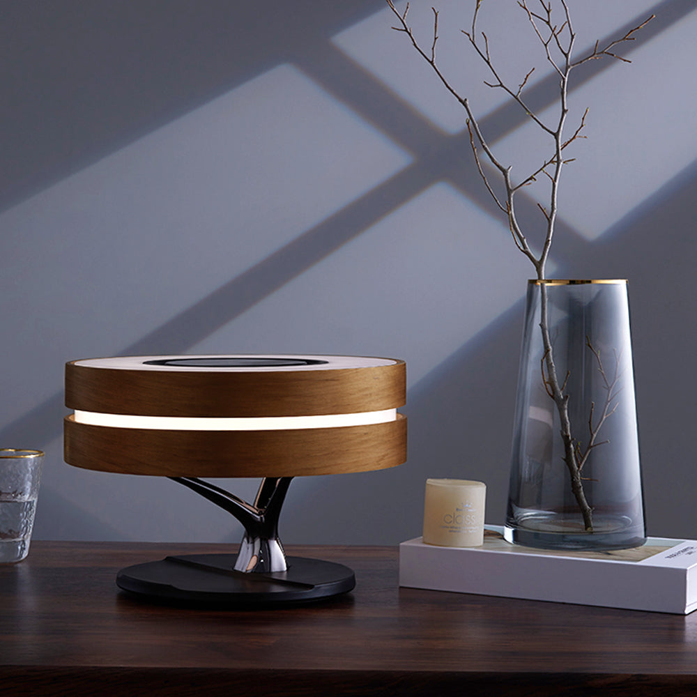 Smart Bluetooth Speaker Bed Lamp with Wireless Charging