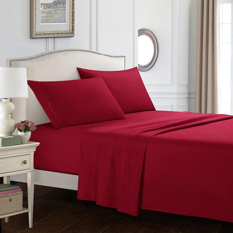 Kozy Cove 4 Piece Sheet Set- wine red