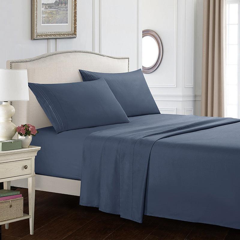 Kozy Cove 4 Piece Sheet Set- blue ash