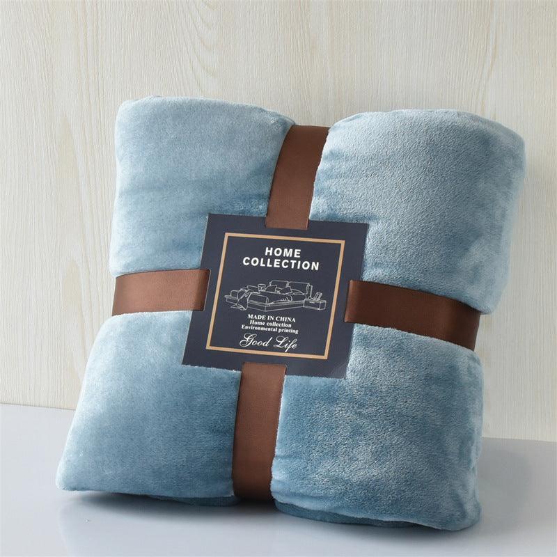 Kozy Cove Fleece Blanket- grey blue