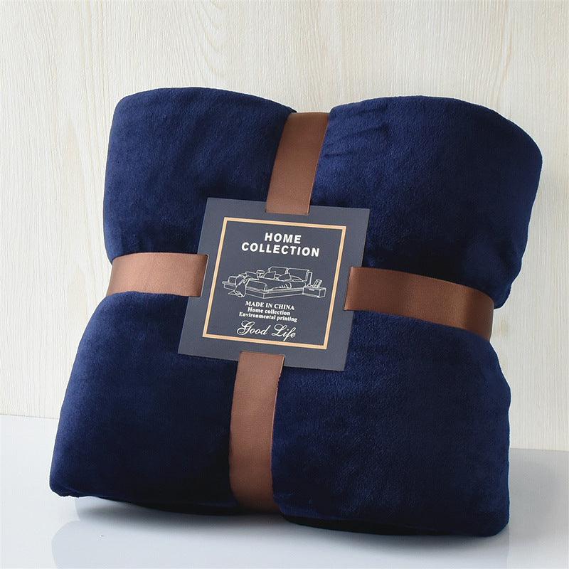 Kozy Cove Fleece Blanket- dark blue