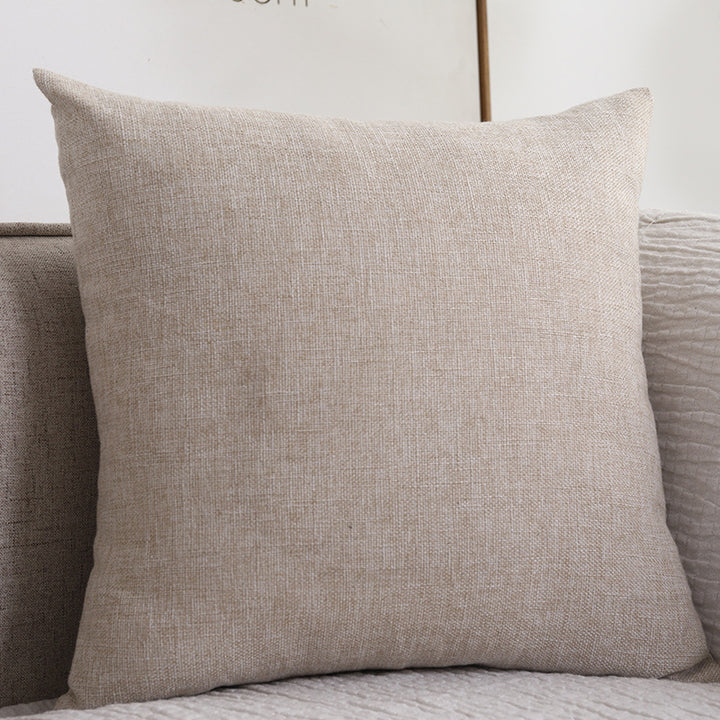 KozyCotton® Cotton-Linen Sofa Cushion Pillow Biege