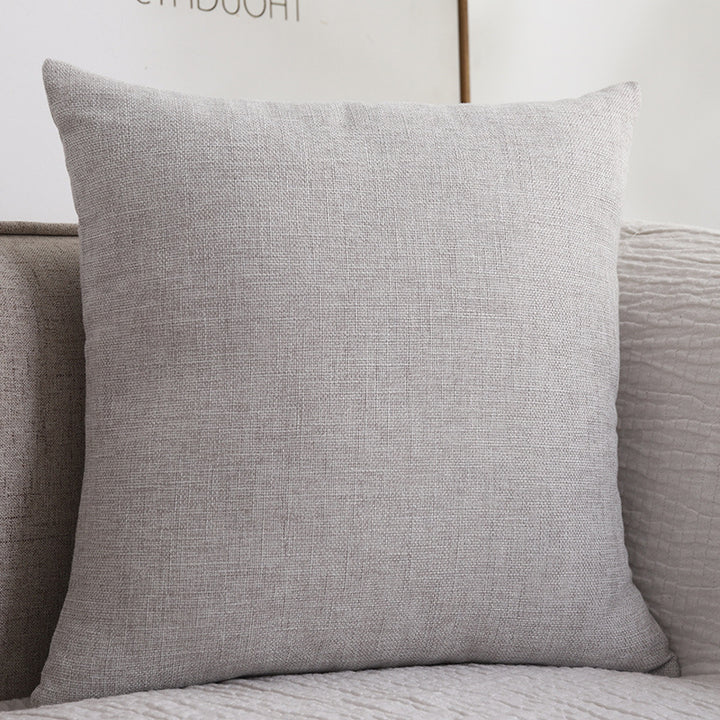 KozyCotton® Cotton-Linen Sofa Cushion Pillow Gray