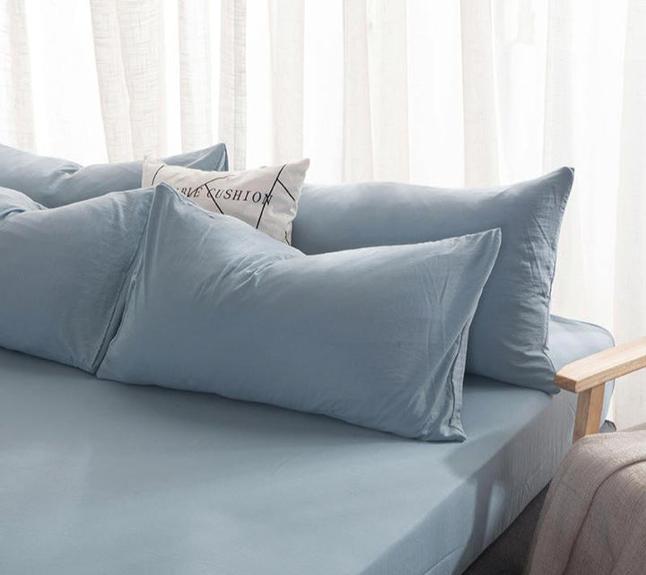 KozyCotton® Essential Cotton Pillowcase Light Blue