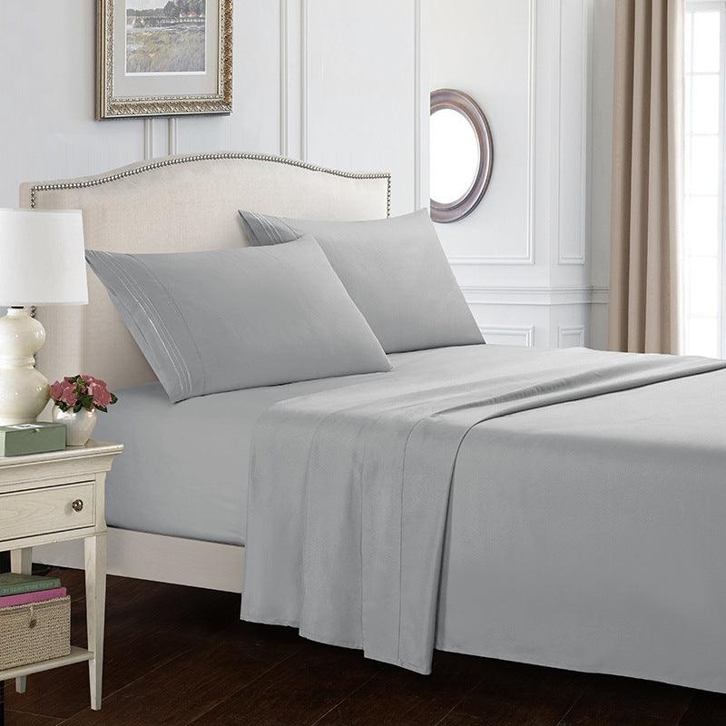 Kozy Cove 4 Piece Sheet Set- light grey